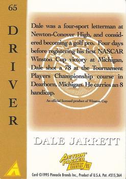 1995 Action Packed Winston Cup Country #65 Dale Jarrett Back