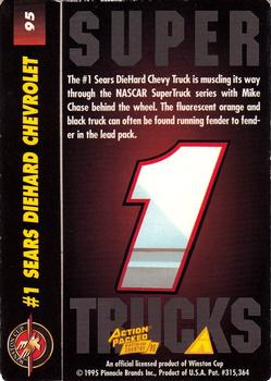 1995 Action Packed Winston Cup Country #95 Mike Chase's SuperTruck Back
