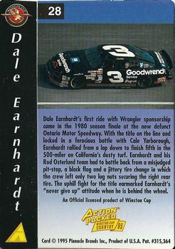 1995 Action Packed Winston Cup Country #28 Dale Earnhardt Back