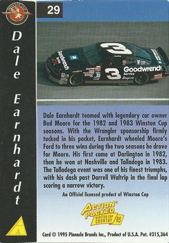 1995 Action Packed Winston Cup Country #29 Dale Earnhardt Back