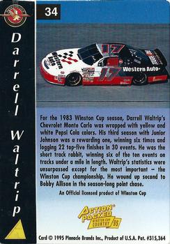 1995 Action Packed Winston Cup Country #34 Darrell Waltrip Back