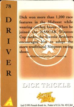 1995 Action Packed Winston Cup Country #78 Dick Trickle Back