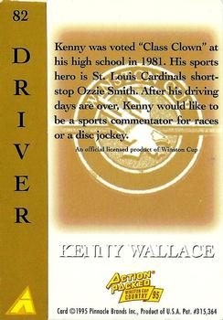 1995 Action Packed Winston Cup Country #82 Kenny Wallace Back