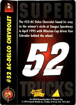 1995 Action Packed Winston Cup Country #97 Ken Schrader's SuperTruck Back