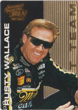 1995 Action Packed Winston Cup Country - 24KT Team #8 Rusty Wallace Front