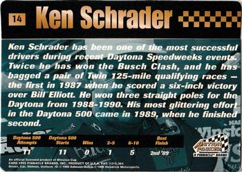 1995 Action Packed Winston Cup Stars #14 Ken Schrader Back