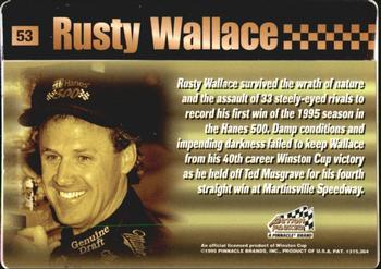 1995 Action Packed Winston Cup Stars #53 Rusty Wallace Back