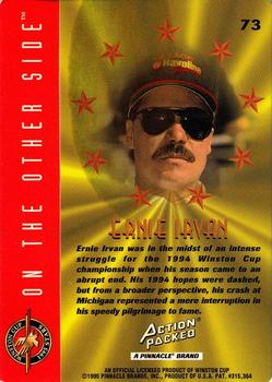 1995 Action Packed Winston Cup Stars #73 Ernie Irvan Back
