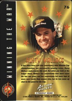 1995 Action Packed Winston Cup Stars #76 Rusty Wallace Back