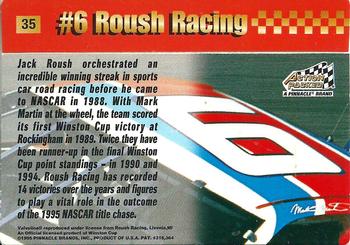 1995 Action Packed Winston Cup Stars #35 Mark Martin's Car Back