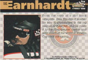 1995 Action Packed Winston Cup Stars - 24K Gold #10G Dale Earnhardt Back