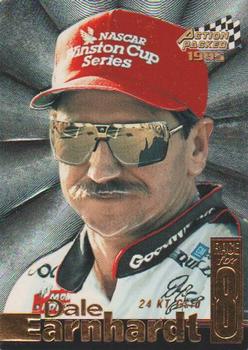 1995 Action Packed Winston Cup Stars - 24K Gold #10G Dale Earnhardt Front