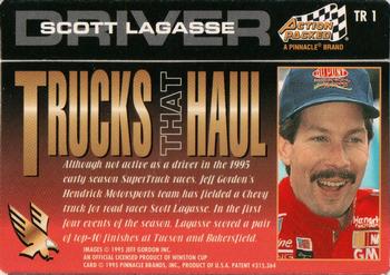 1995 Action Packed Winston Cup Stars - Trucks That Haul #TR1 Jeff Gordon / Rick Hendrick Truck Back