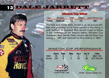 1995 Assets #13 Dale Jarrett Back