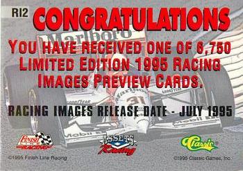 1995 Assets - Racing Images Previews #RI2 Al Unser Jr. Back