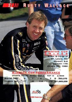 1995 Classic Images #2 Rusty Wallace Back