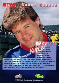 1995 Classic Images #14 Robby Gordon Back