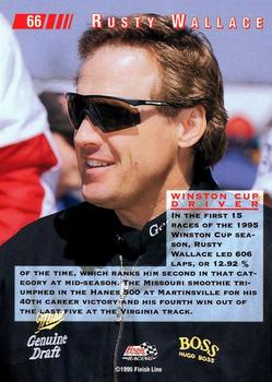 1995 Classic Images #66 Rusty Wallace Back