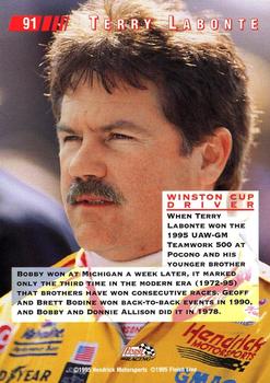 1995 Classic Images #91 Terry Labonte Back