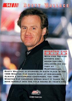 1995 Classic Images #94 Rusty Wallace Back