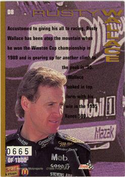 1995 Classic Images - Driven #D8 Rusty Wallace Back