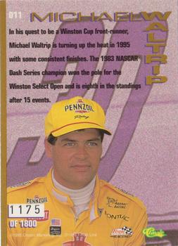 1995 Classic Images - Driven #D11 Michael Waltrip Back