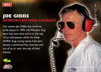 1995 Classic Images - Owner's Pride #OP4 Joe Gibbs Back