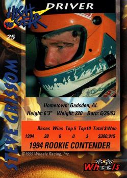 1995 Wheels High Gear #25 Steve Grissom Back