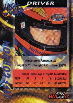 1995 Wheels High Gear #6 Jeff Gordon Back