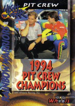1995 Wheels High Gear #98 Rainbow Warriors Back