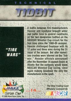 1995 Maxx #14 Tire Wars Back