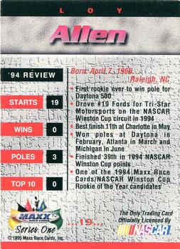 1995 Maxx #19 Loy Allen Jr. Back