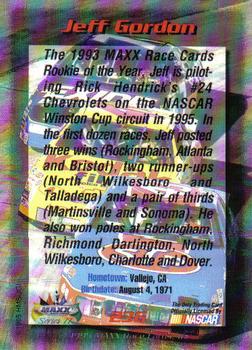 1995 Maxx #236 Jeff Gordon Back