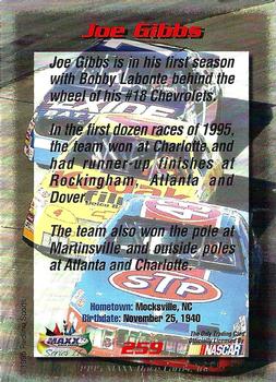 1995 Maxx #259 Joe Gibbs Back