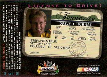 1995 Maxx - License to Drive #3 Sterling Marlin's Car Back