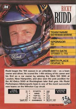 1995 Press Pass #24 Ricky Rudd Back