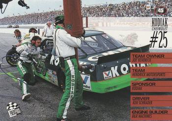 1995 Press Pass #45 Ken Schrader's Car Back