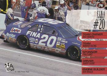 1995 Press Pass #78 Randy LaJoie's Car Back