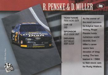 1995 Press Pass #85 Roger Penske / Don Miller Back
