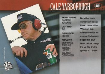 1995 Press Pass #89 Cale Yarborough Back