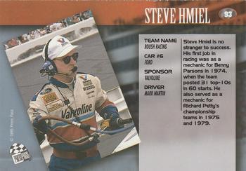 1995 Press Pass #93 Steve Hmiel Back