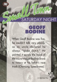 1995 Press Pass #101 Geoff Bodine Back