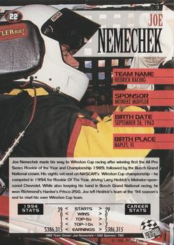 1995 Press Pass - Cup Chase #22 Joe Nemechek Back