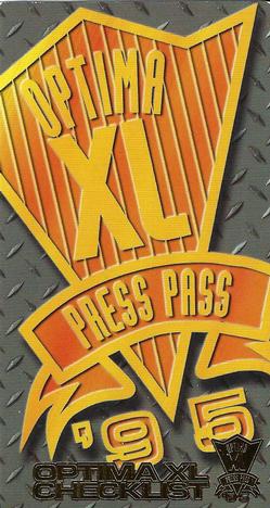 1995 Press Pass Optima XL #60 Checklist Front