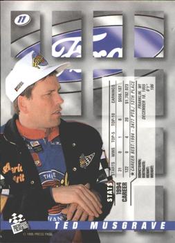 1995 Press Pass Premium #11 Ted Musgrave Back