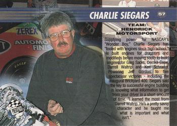 1995 Press Pass VIP #57 Charlie Siegars Back