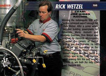 1995 Press Pass VIP #58 Rick Wetzel Back