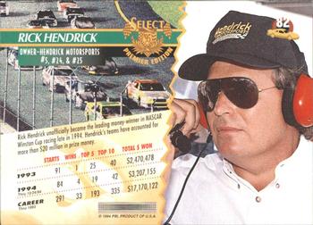 1995 Select #82 Rick Hendrick Back