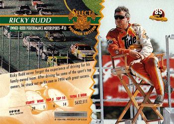 1995 Select #85 Ricky Rudd Back