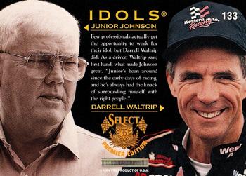 1995 Select #133 Junior Johnson / Darrell Waltrip Back
